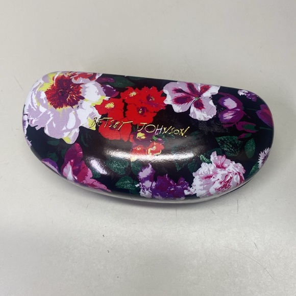 ❌❌SOLD❌❌Betsy Johnson Black Floral Hard Case Eye or Sunglasses - Picture 12 of 12